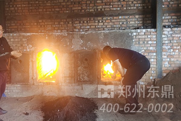 內(nèi)蒙古伊旗煤泥烘干機設(shè)備點火試機現(xiàn)場